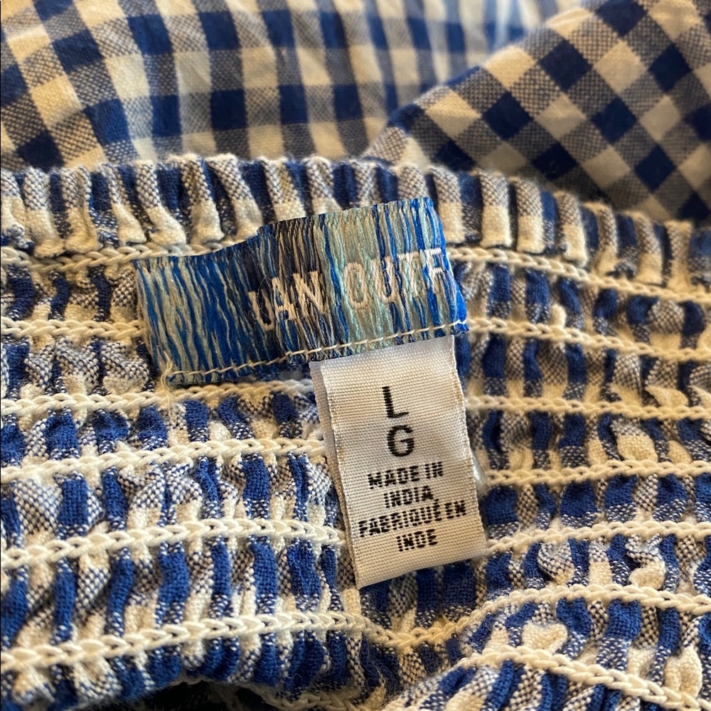 Urban Outfitters Blue Gingham Marseille Smocked Dress - Picture 12 of 12